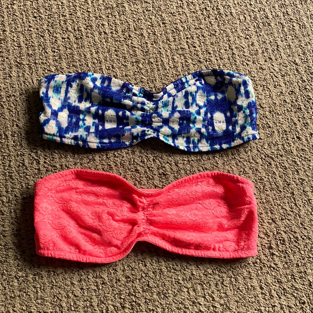 Blue and Pink Bandeaus !